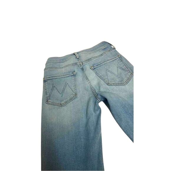 MOTHER Women's The Insider Crop Jeans, Limited Edition, Blue, 26 - Picture 9 of 10